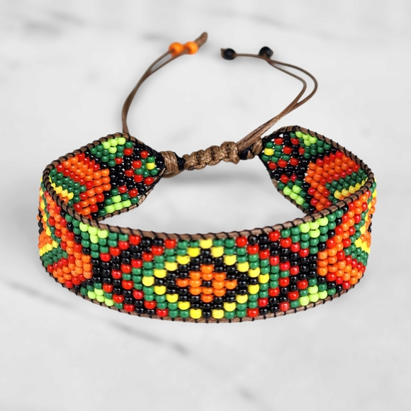 Boheme Jewelry - Handmade Island Miyuki Beaded Bracelet Bohemian Boho Style Neutral Tribal Ethnic